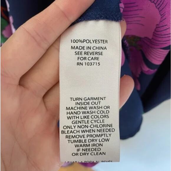 Nanette Lepore Floral Smocked Neck Midi Dress 2 - Picture 8 of 9